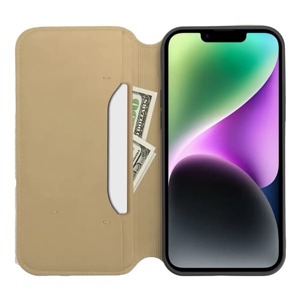 iPhone 17 Pro Max Plånboksfodral Dual Pocket - Guld