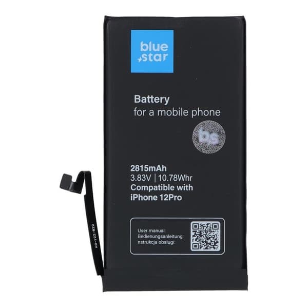 Blå stjerne iPhone 12/12 Pro Batteri HQ 2815 mAh