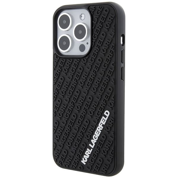 Karl Lagerfeld iPhone 15 Pro Etui MagSafe 3D Gummi Multi Sort