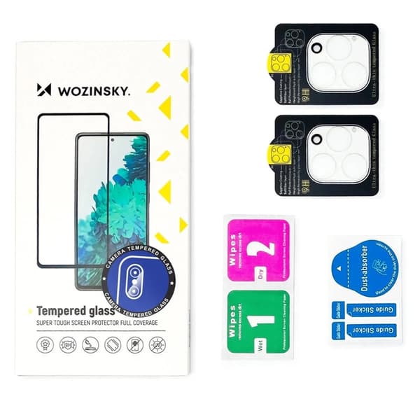 [2-Pack] Wozinsky iPhone 17 Pro Linsskydd Härdat Glas Full