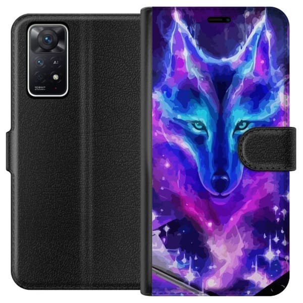 Pung Taske til Xiaomi Redmi Note 11 Pro 5G med Neon Wolf