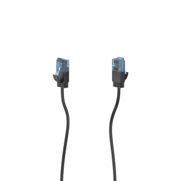 HAMA Netværkskabel Cat6a Slim U/UTP 0,50m Sort