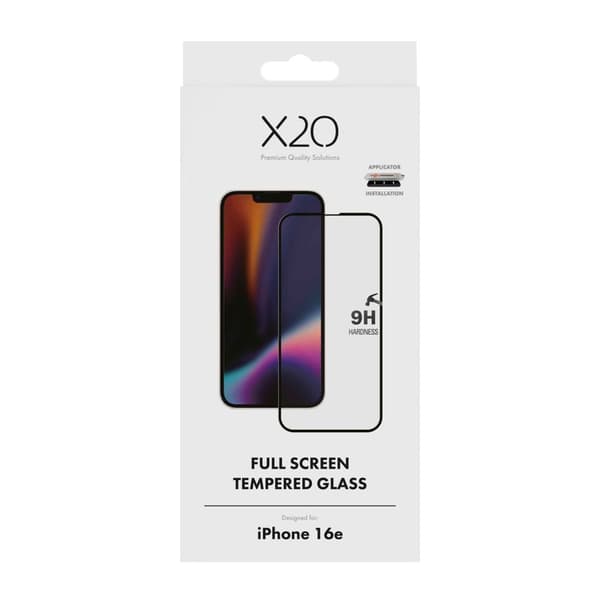 X2O Full Screen Beskyttelsesglas Apple iPhone 17e/16e