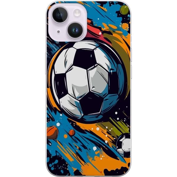 Telefontaske til Apple iPhone 14 Plus med fodbolde