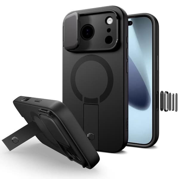 Tech-Protect Telefontaske til iPhone 17 Pro Magsafe Kevlar Aura - Sort