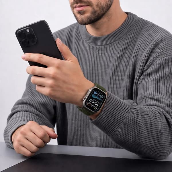 Tech-Protect Apple Watch (44/45/46/49mm) Rem Nylon - Sort