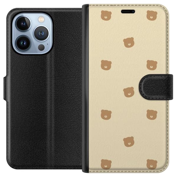 Plånboksfodral till Apple iPhone 13 Pro med Björnmönster