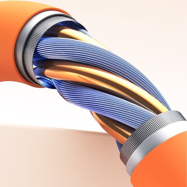 USAMS USB-A til USB-C Kabel 3A 1m Silikone U98 - Orange