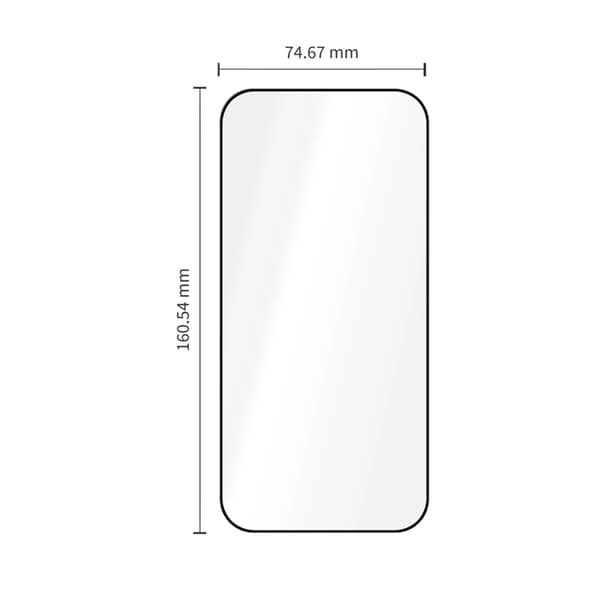 [2-Pack] Tech-Protect Härdat Glas Skärmskydd för iPhone 17 Pro - Svart