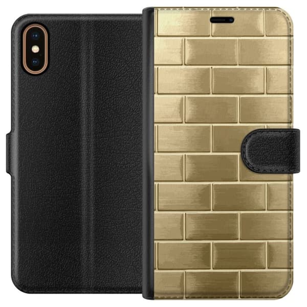 Apple iPhone XS tegnebog med gyldne klodser
