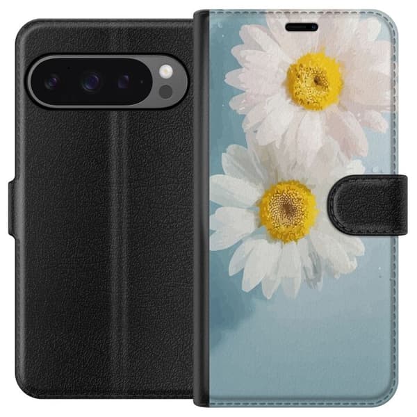 Google Pixel 9 Pro XL tegnebog med sommerblomster