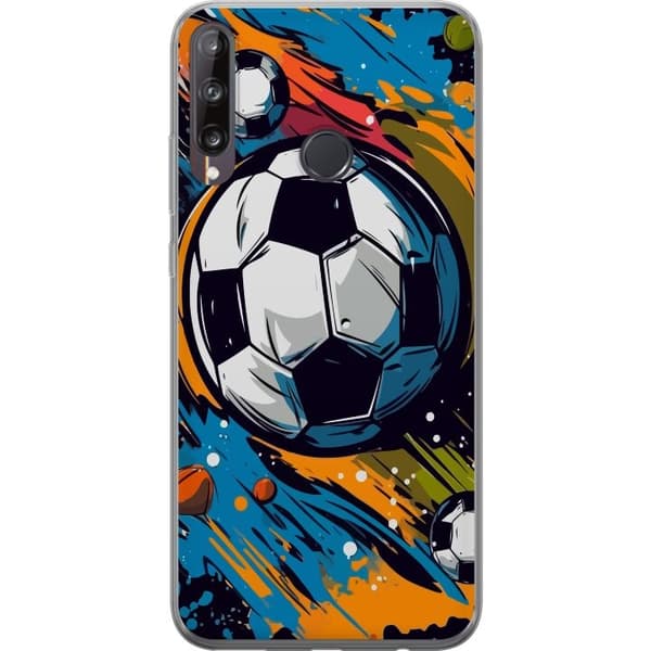 Mobilskal till Huawei P40 lite E med Fotbollar