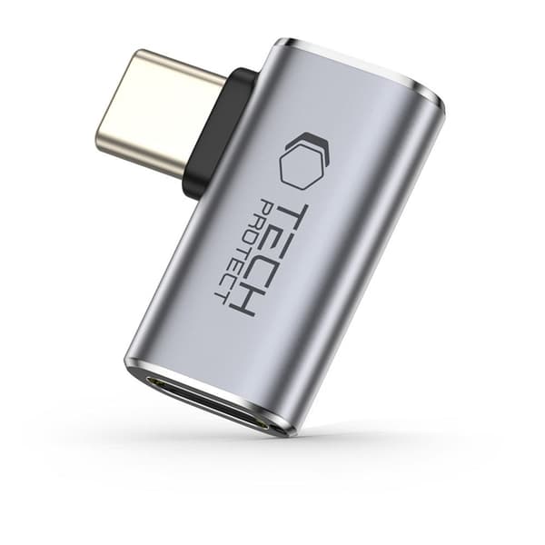 Tech-Protect USB-C Vinklet Adapter Ultraboost AA01 - Grå