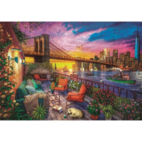 CLEMENTONI Pussel 3000 Pcs High Quality Collection Manhattan Balcony Sunset