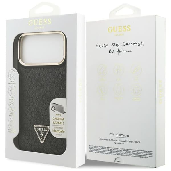 Guess Mobilskal till iPhone 17 Pro Max MagSafe Triangle Logo & Stand