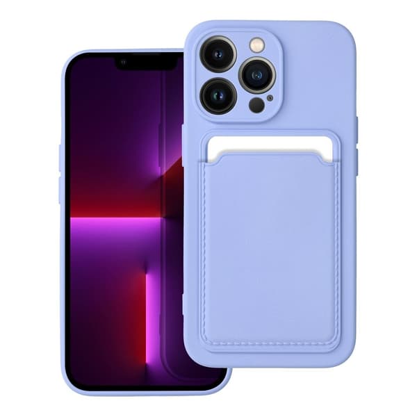 Forcell iPhone 14 Pro Etui Kortholder Lilla