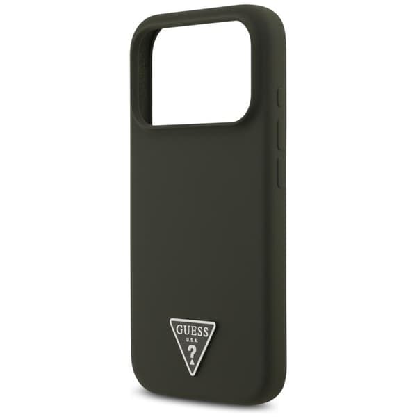 Guess Mobilskal till iPhone 17 Pro MagSafe Silikon Triangle Logo - Khaki