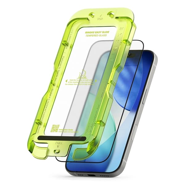 Ringke [2-Pack] Härdat Glas Skärmskydd för Apple iPhone 17 Pro Easy Slide
