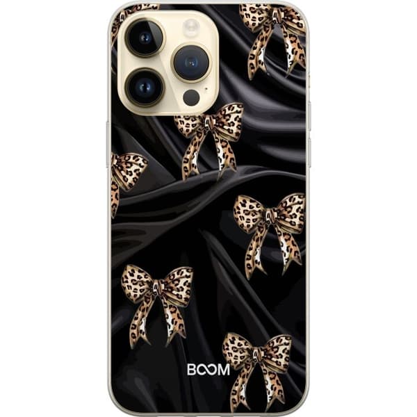 Telefontaske til Apple iPhone 14 Pro Max med Leopard Sløjfe