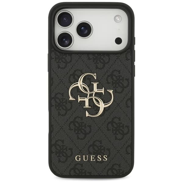 Guess Telefontaske til iPhone 17 Pro Max 4G Stort Logo - Sort