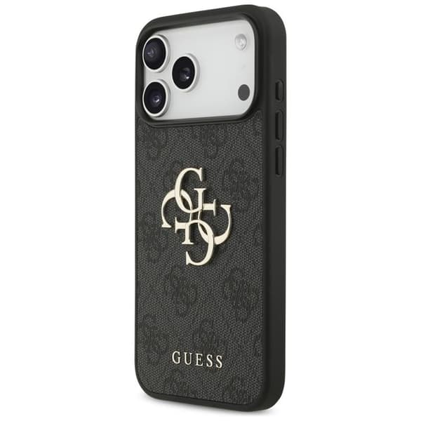 Guess Telefontaske til iPhone 17 Pro Max 4G Stort Logo - Sort