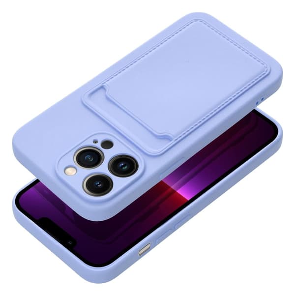 Forcell iPhone 14 Pro Etui Kortholder Lilla