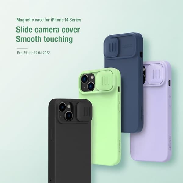 Nillkin iPhone 14 Plus Etui Magsafe Magnetisk - Blå