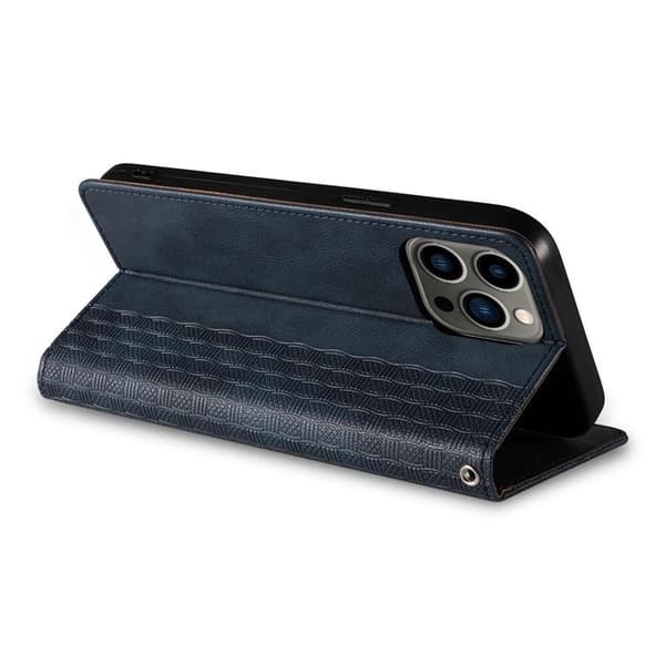 iPhone 13 Pro Max Pung Taske Magnetrem - Blå