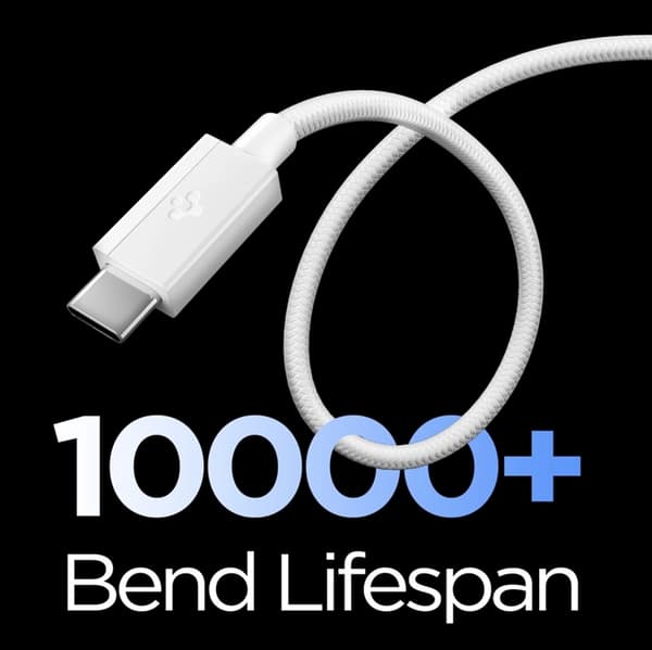 Spigen USB-A till USB-C Kabel EB6015AC Essential 1.5m 60W - Vit