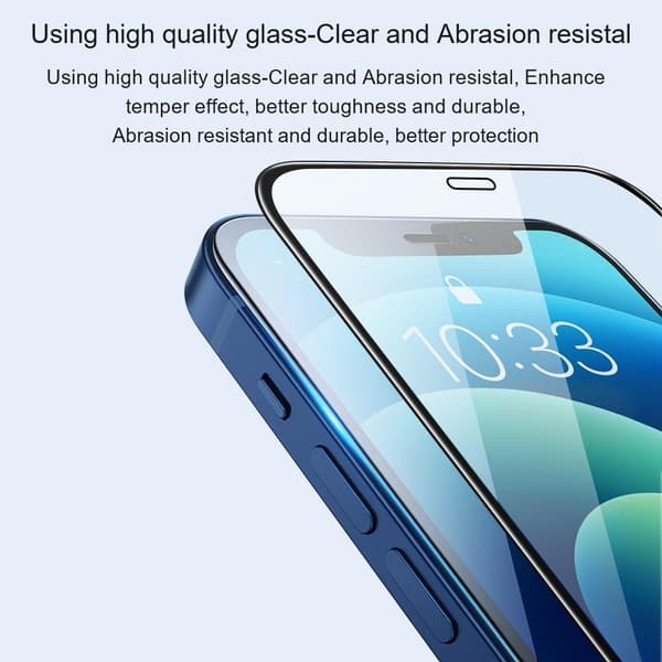 [1-PACK] Karkaistu lasinen näytönsuoja iPhone 12 Mini - Musta