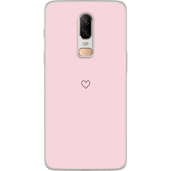 Taske til OnePlus 6 med lille hjerte
