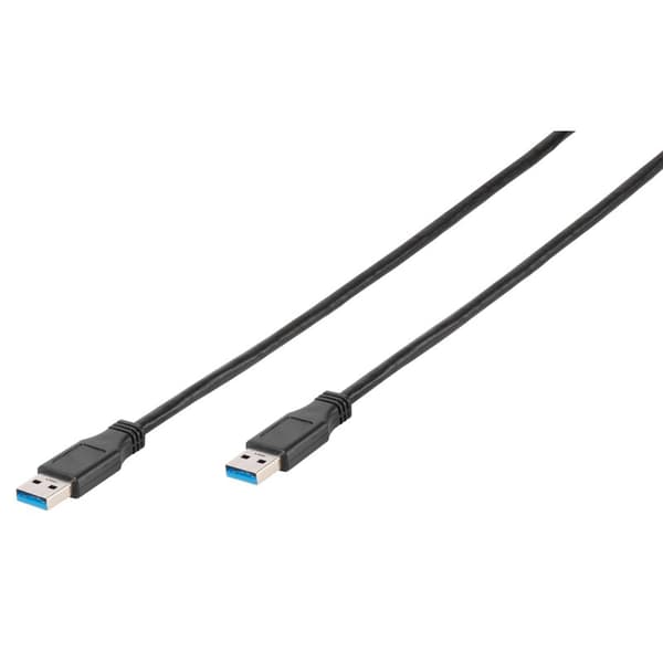 Vivanco Datakabel, USB 3.1 A han - A han, 1.8m Sort