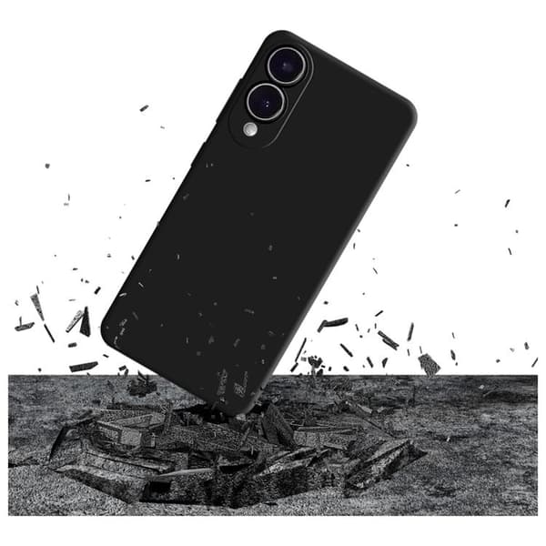 3MK Telefontaske til Galaxy S25 Edge Silikone - Sort