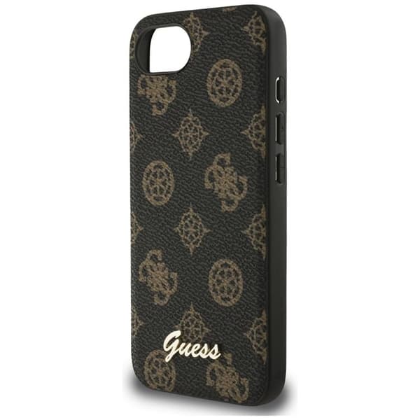 Guess Mobilskal till iPhone 16e MagSafe Peony Script Logo - Svart