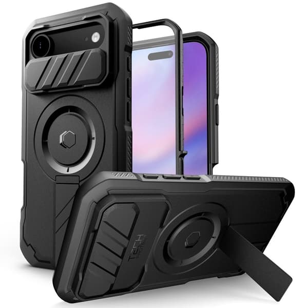 Tech-Protect Telefontaske til iPhone Air Magsafe Kevlar - Sort