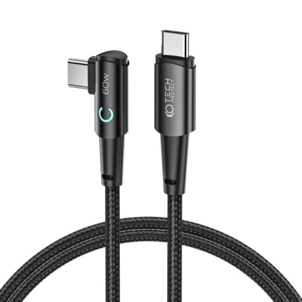 Tech-Protect USB-C - USB-C -kaapeli Ultraboost 1m - Musta