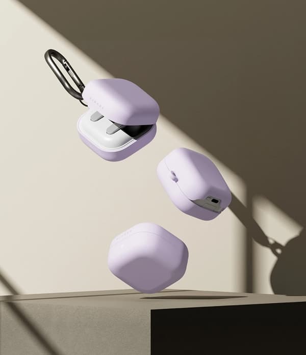 Ringke Cover Til Galaxy Buds 4/4 Pro Silikone - Lyslilla