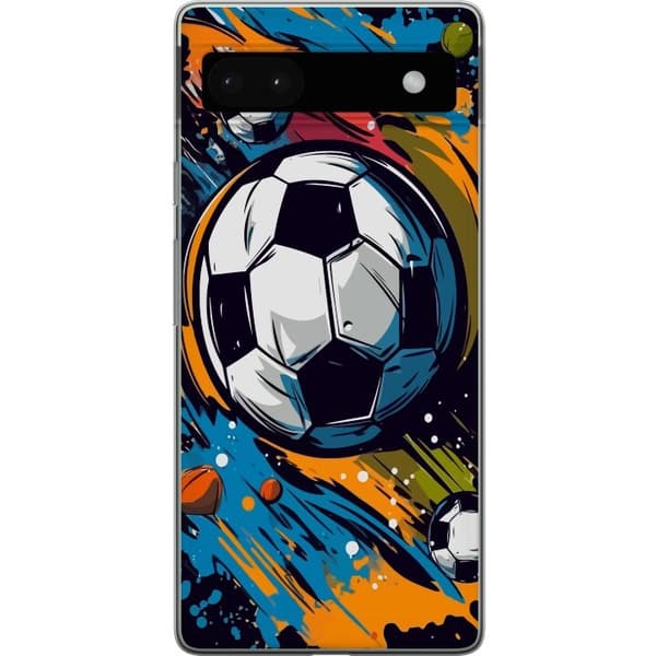 Mobilskal till Google Pixel 6a med Fotbollar