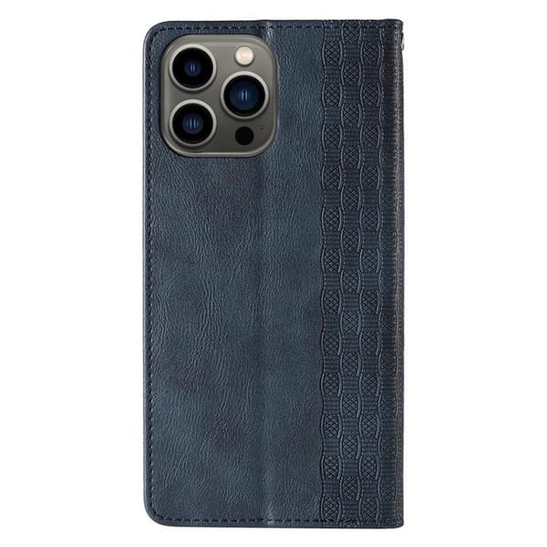 iPhone 13 Pro Max Pung Taske Magnetrem - Blå