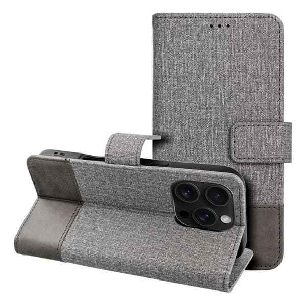 iPhone 17 Pro Max Lompakkokotelo Gomma - Harmaa