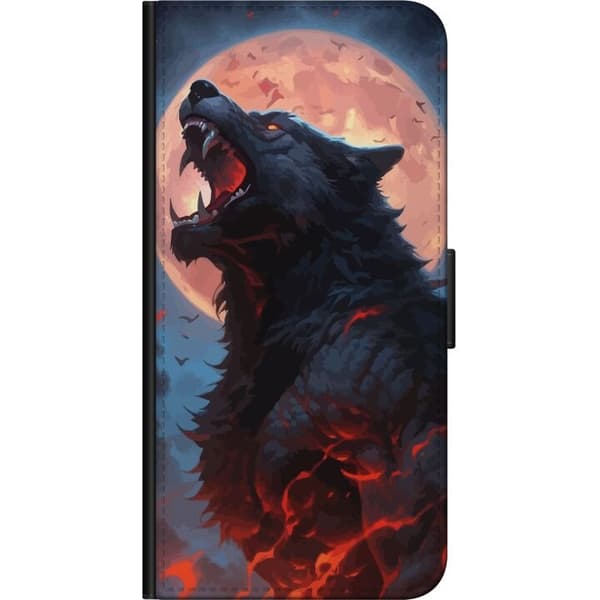 Pung taske til Nokia G20 med Howling Wolf