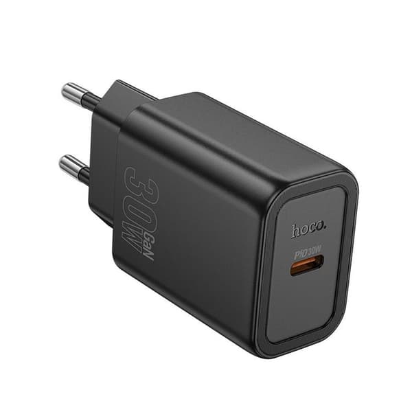 Hoco Hurtigoplader 30W USB-C GaN PD QC N62 - Sort