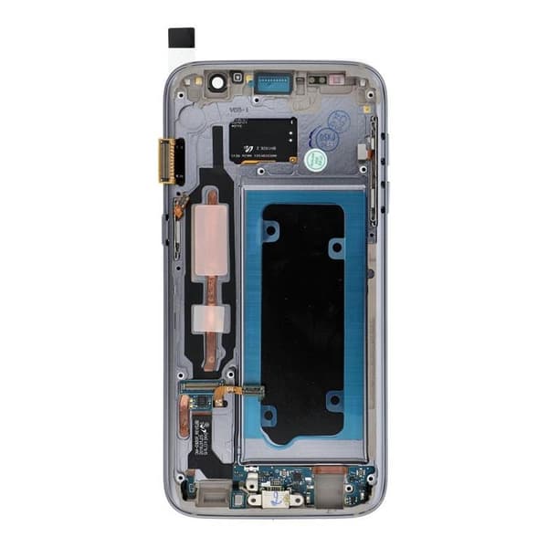 Galaxy S7 Skærm med LCD-display FixCell Renoveret - Sort