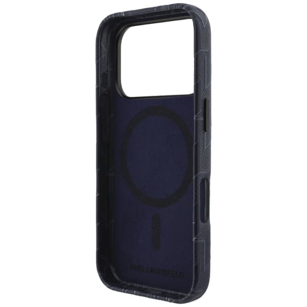Karl Lagerfeld Mobilskal För iPhone 17 Pro Monogram logo - Blå