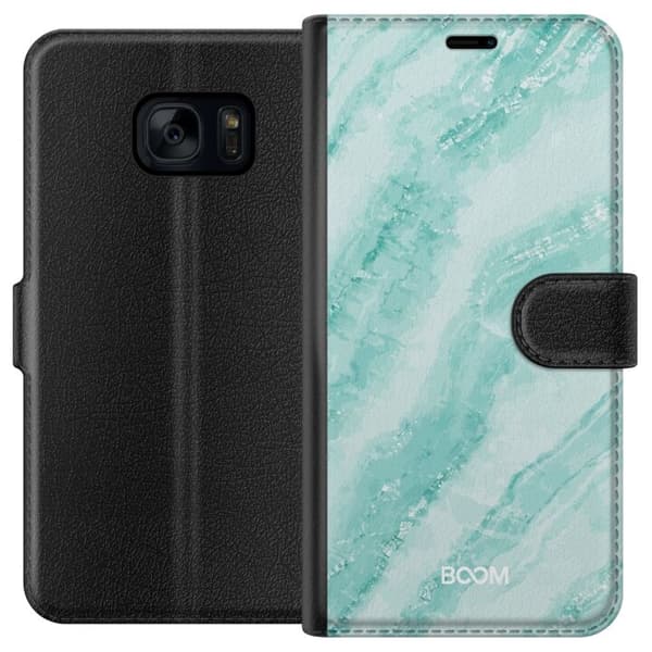 Plånboksfodral till Samsung Galaxy S7 med Mint Marble