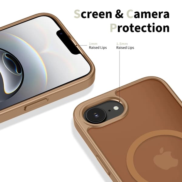 Tech-Protect Mobilskal För iPhone 16e/17e Magsafe Basicmag - Brun