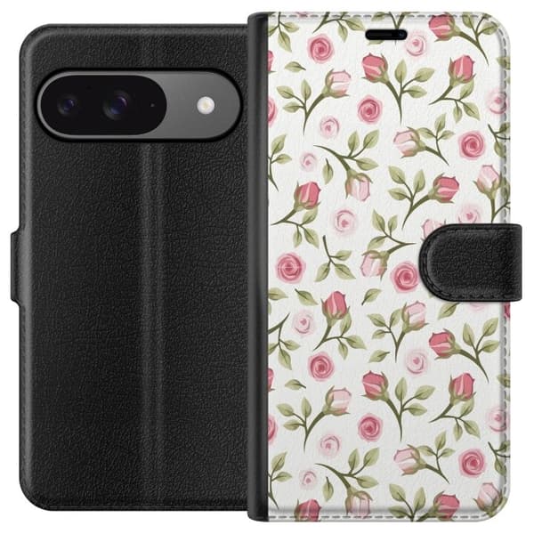 Plånboksfodral till Google Pixel 9 med Blommigt