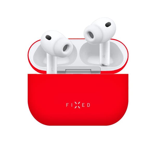 FIXED Silky Silikoneetui til Apple AirPods Pro 3 Rød