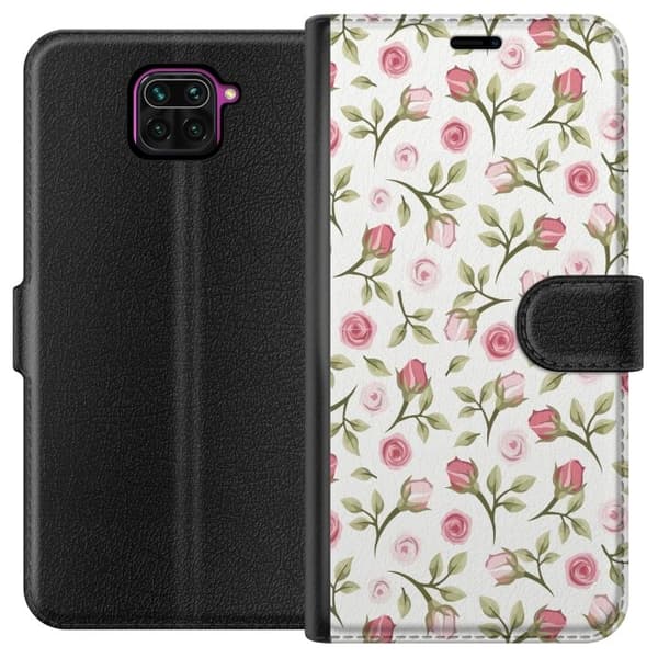 Pung Taske til Xiaomi Redmi Note 9 med Blomster