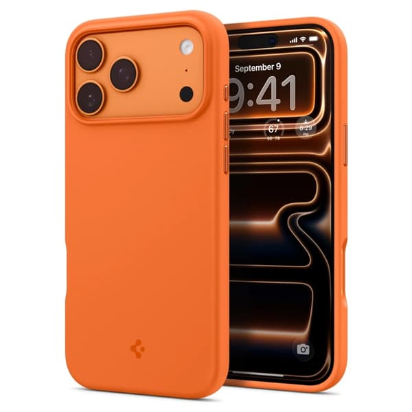 Spigen Mobilskal till iPhone 18 Pro Max/17 Pro Max Magsafe Silikon Fit - Orange